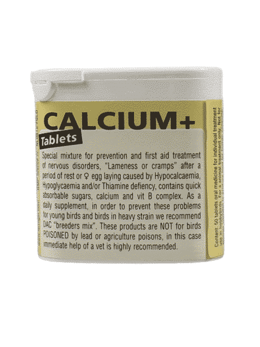 Calcium tablet voor vogels