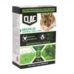 CLAC Mulox 25 – Oat bait with bromadiolone – acute mouse infestation – 6×25g