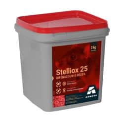 Armosa Stelliox 25 – Powerful difenacoum-based rat bait for damp environments – 150×20g